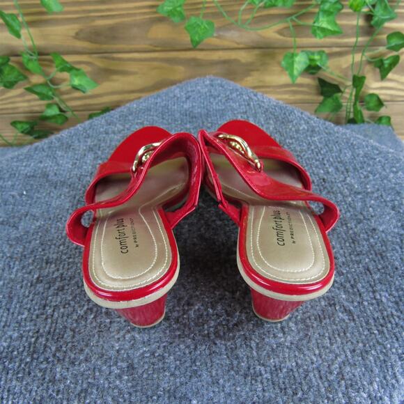 Comfort Plus Women's Slide Red Synthetic Sz 7 Medium Gently Used 2025 - Picture 4 of 6